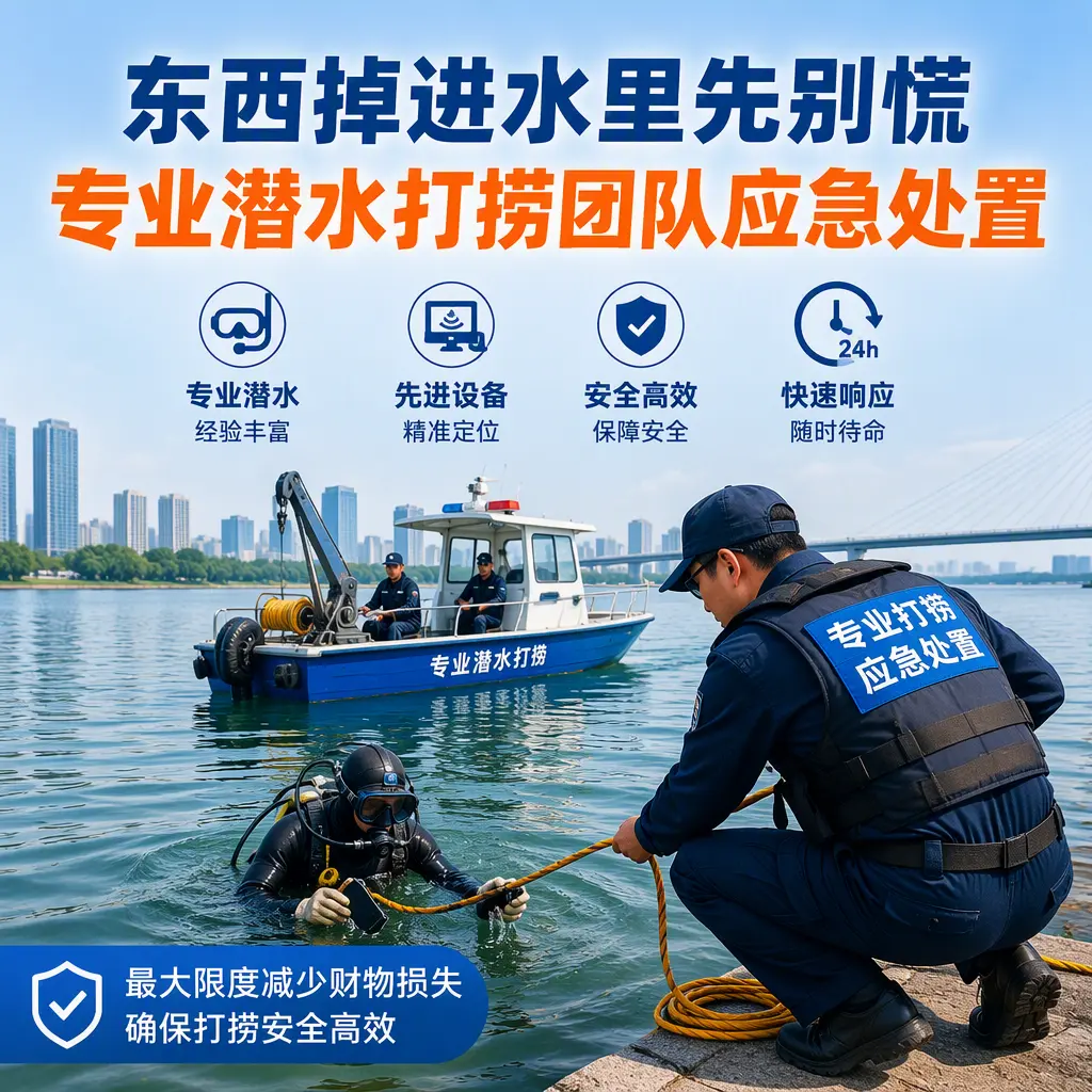 衡山东西掉进水里先别慌，专业潜水打捞团队应急处置
